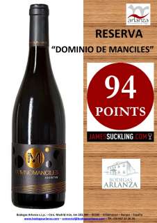 Raudonas vynas Dominio de Manciles, Reserva