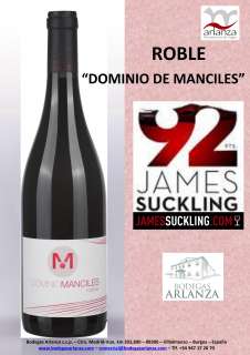 Raudonas vynas Dominio de Manciles, Roble