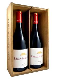Raudonas vynas Finca Martelo 2016 - Caja de Madera 2 Botellas 